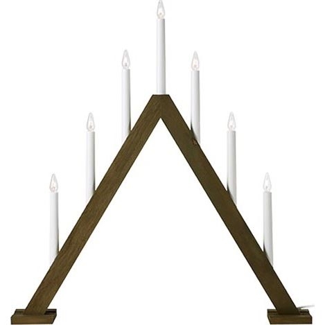 Markslöjd 706227 - Коледен свещник ARIELE 7xE10/3W/230V дърво/бял