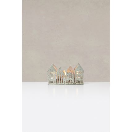 Markslöjd 706365 - LED коледен свещник YORK 3xLED/0,1W/1xCR2032 сив