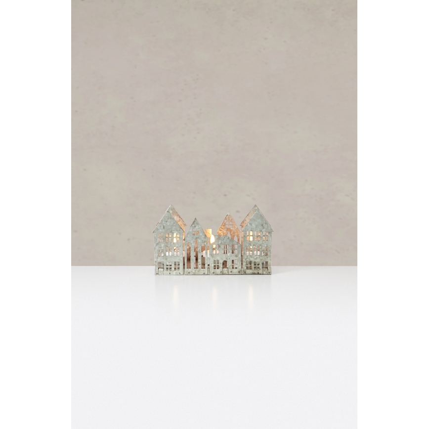 Markslöjd 706365 - LED коледен свещник YORK 3xLED/0,1W/1xCR2032 сив