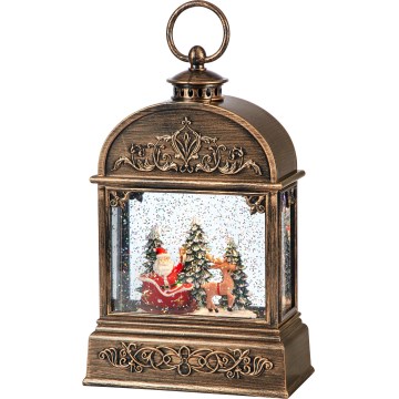 Markslöjd 706408 - LED Коледна декорация JINGLE LED/0,5W/3xAA бронз/патина