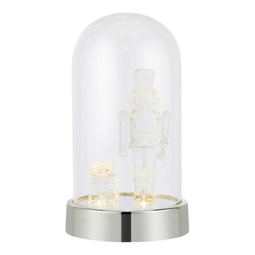 Markslöjd 706526 - LED коледна украса ISLA LED/0,12W/3xAA лъскав хром/лешникотрошачка