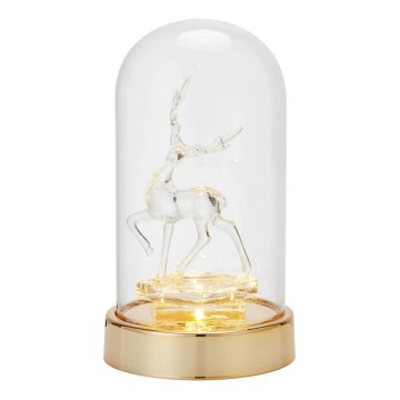 Markslöjd 706529 - LED Коледна украса ISLA LED/0,06W/3xAA месинг/елен