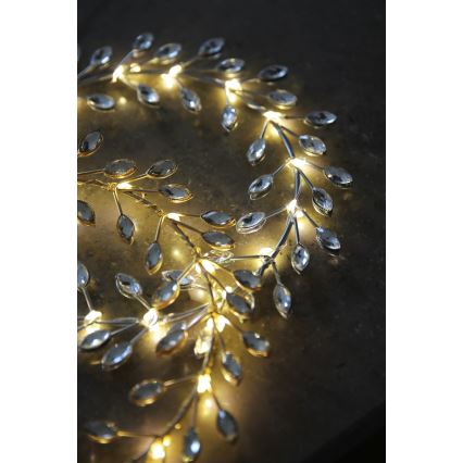Markslöjd 706557 - LED Коледна декорация ARIA LED/3,12W/2xAA сребърна