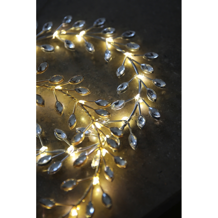 Markslöjd 706557 - LED Коледна декорация ARIA LED/3,12W/2xAA сребърна