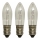 Markslöjd 8264 - К-кт 3x Индустриална коледна крушка TOPPLAMPA E10/3W/55V