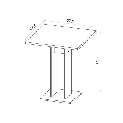 Маса STRAPO дъб Wotan