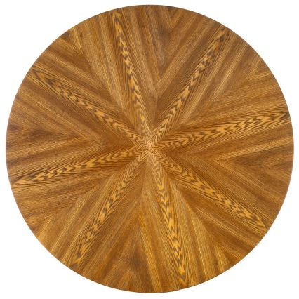 Маса за хранене CARMELO 75x100 cm черна/кафява