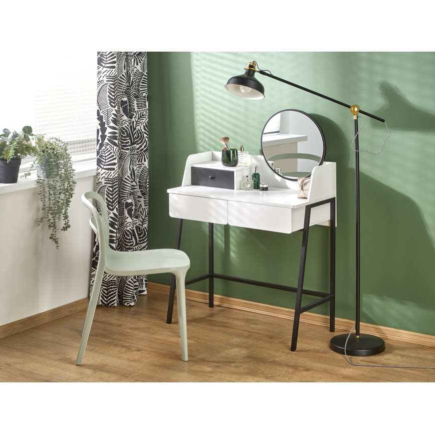 Маса за преобличане AGNES 120x80 см бял/черен