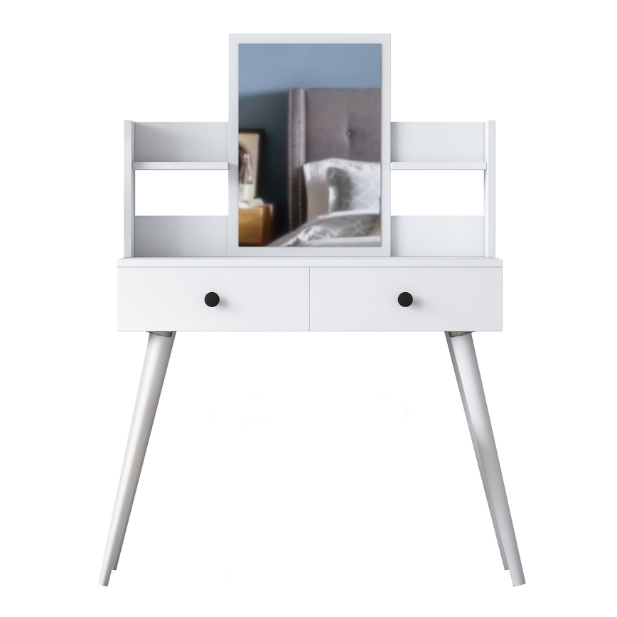 Маса за преобличане 111,8x97,8 см бял