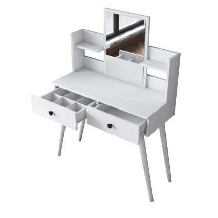 Маса за преобличане 111,8x97,8 см бял