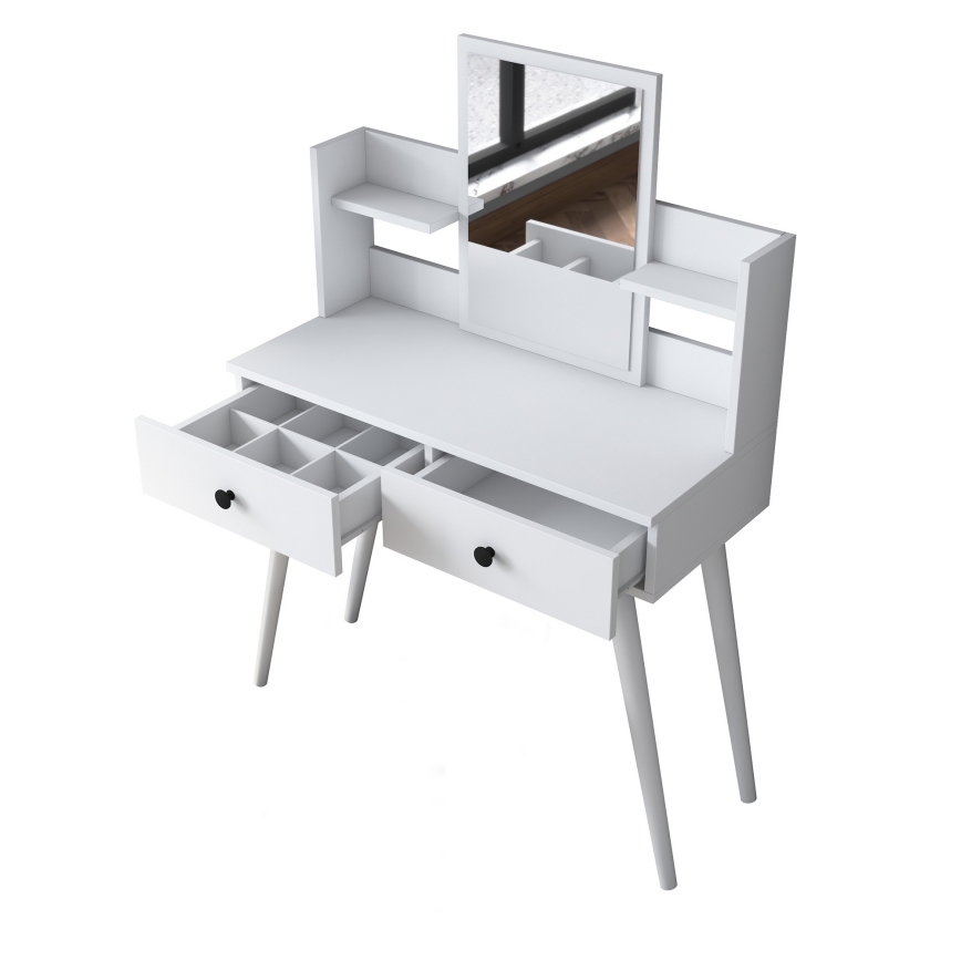 Маса за преобличане 111,8x97,8 см бял
