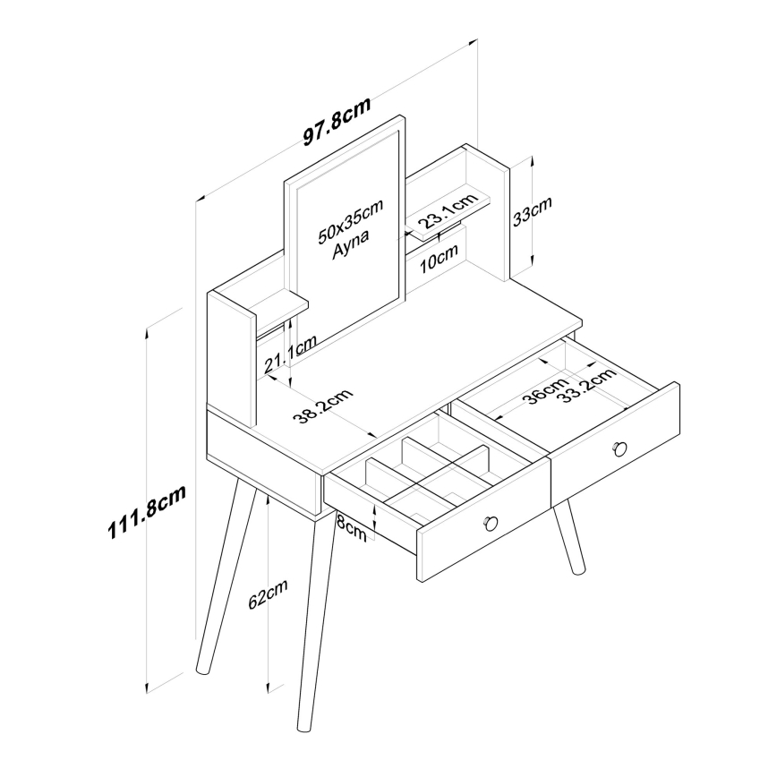 Маса за преобличане 111,8x97,8 см бял