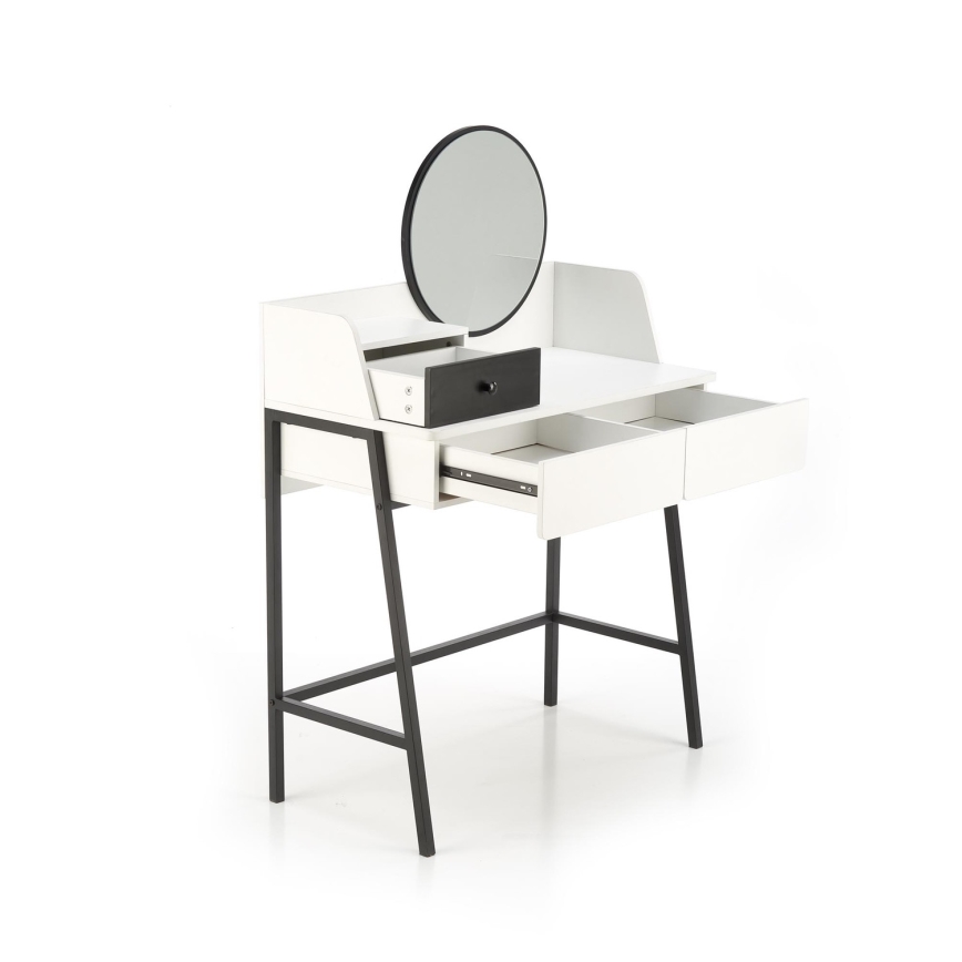 Маса за преобличане AGNES 120x80 см бял/черен