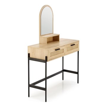 Маса за преобличане CARMEN 136x104 см бежов/черен