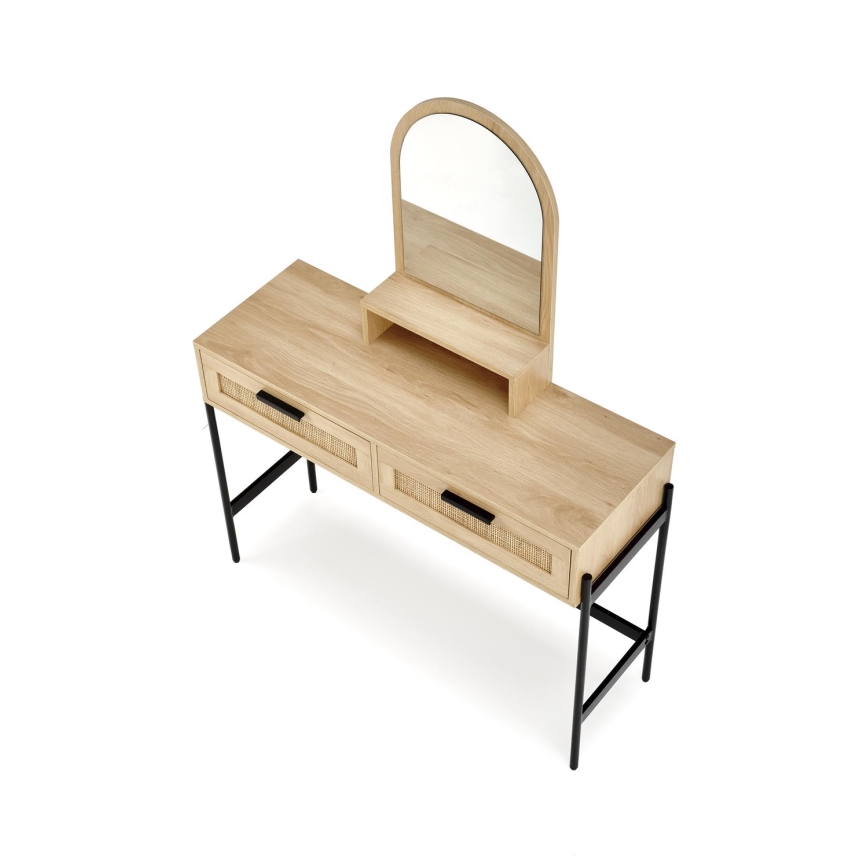 Маса за преобличане CARMEN 136x104 см бежов/черен