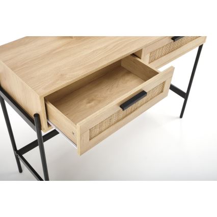 Маса за преобличане CARMEN 136x104 см бежов/черен