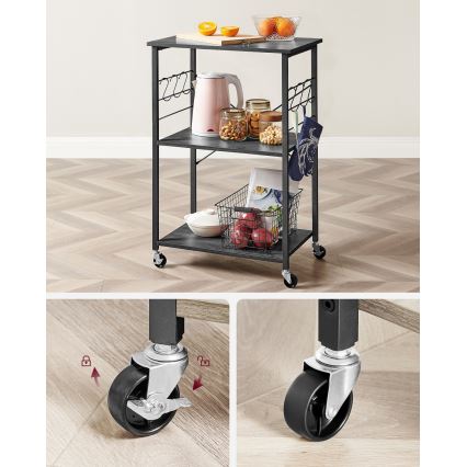 Маса за сервиране MARGE черна