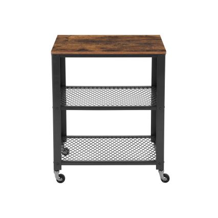 Масичка за сервиране MARGE, кафява/черна