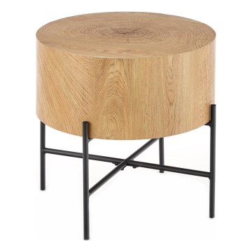 Масичка за кафе BROOKLYN 45x45 cm черен/бежов