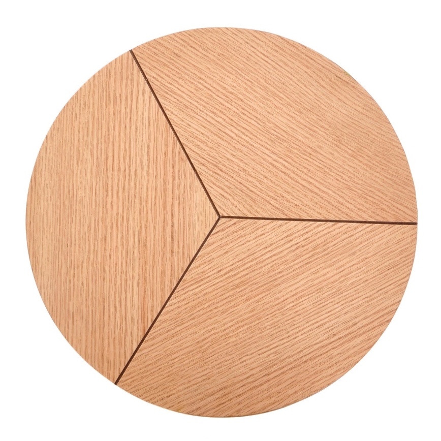 Масичка за кафе CARIDA 49x45 cm черен/дъб