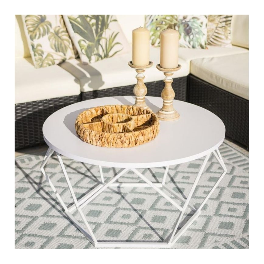 Масичка за кафе DIAMOND 40x70 см бяла