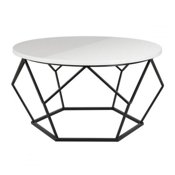 Масичка за кафе DIAMOND 40x70 см черен/бял