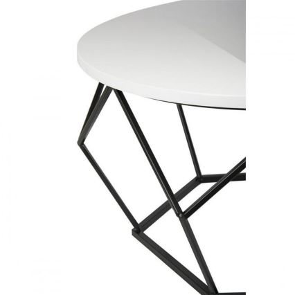 Масичка за кафе DIAMOND 40x70 см черен/бял