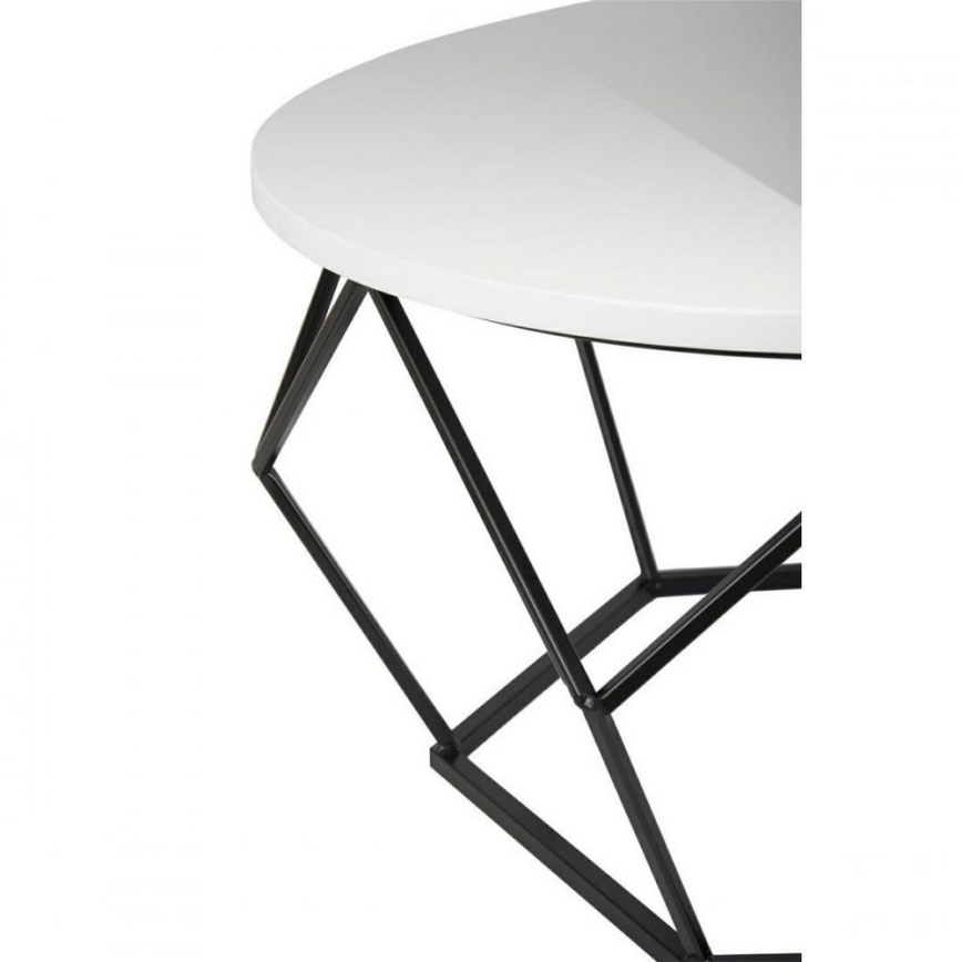 Масичка за кафе DIAMOND 40x70 см черен/бял