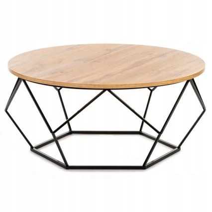 Масичка за кафе DIAMOND 40x90 см черна/кафява