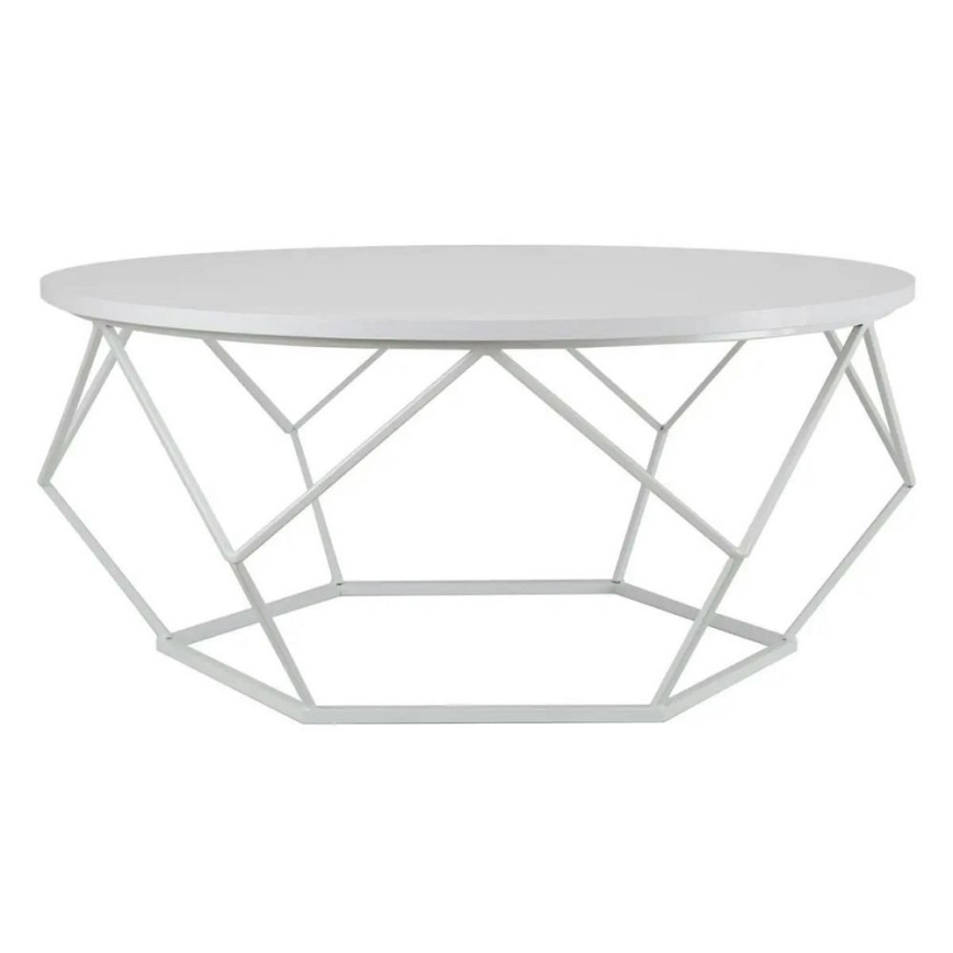 Масичка за кафе DIAMOND 41,5x90 см бяла