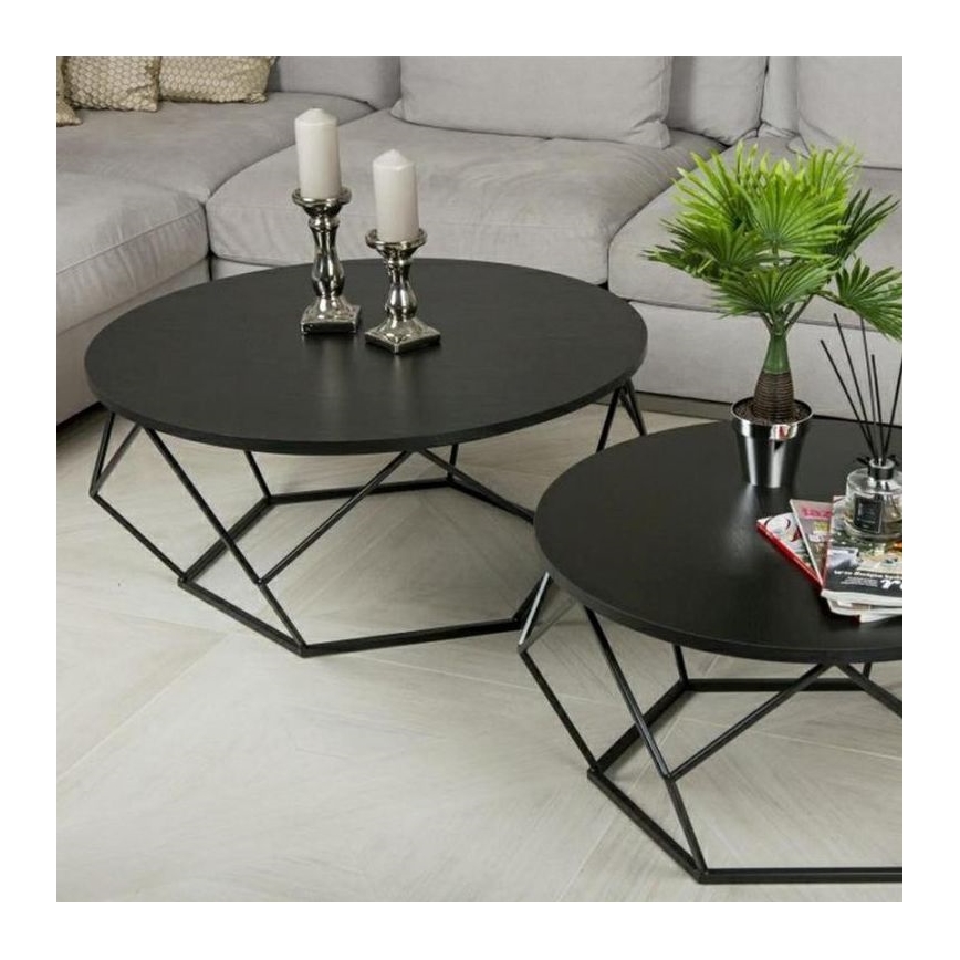 Масичка за кафе DIAMOND 41,5x90 см черна