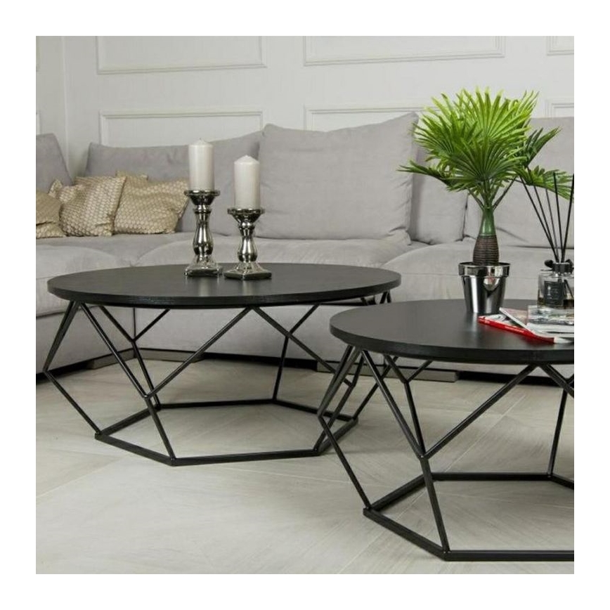 Масичка за кафе DIAMOND 41,5x90 см черна