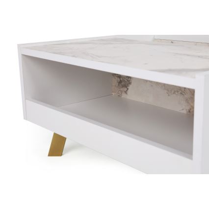 Масичка за кафе FRIDA 63x90 cм бяла