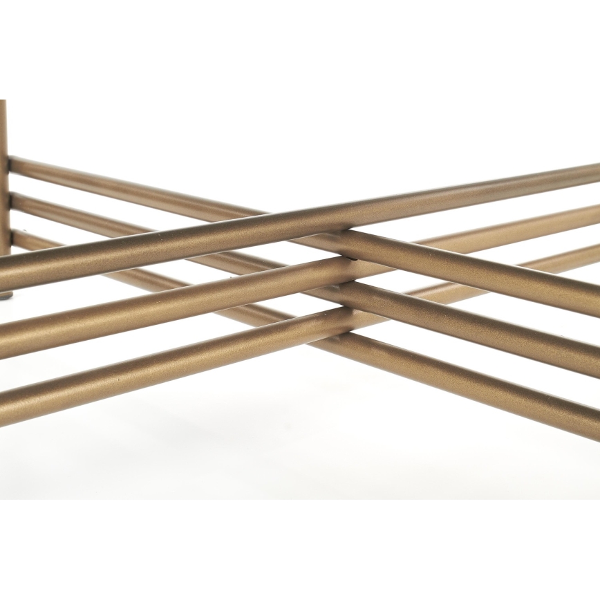 Масичка за кафе ISMENA 41x80 cm златист/черен