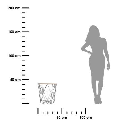 Масичка за кафе KUMI 41x39,5 см