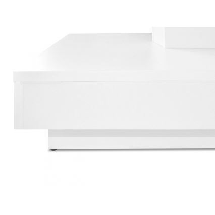 Масичка за кафе NENANI 34x70 см бял/дъб вотан