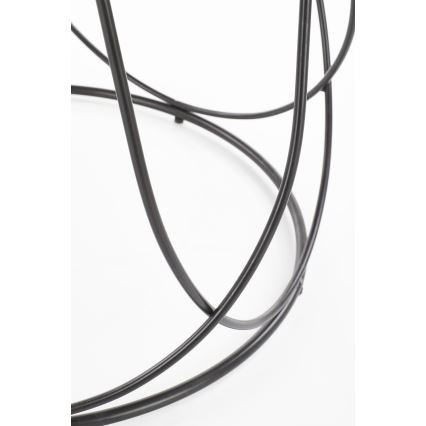 Масичка за кафе NUBIRA 41x60 cm черен/кафяв