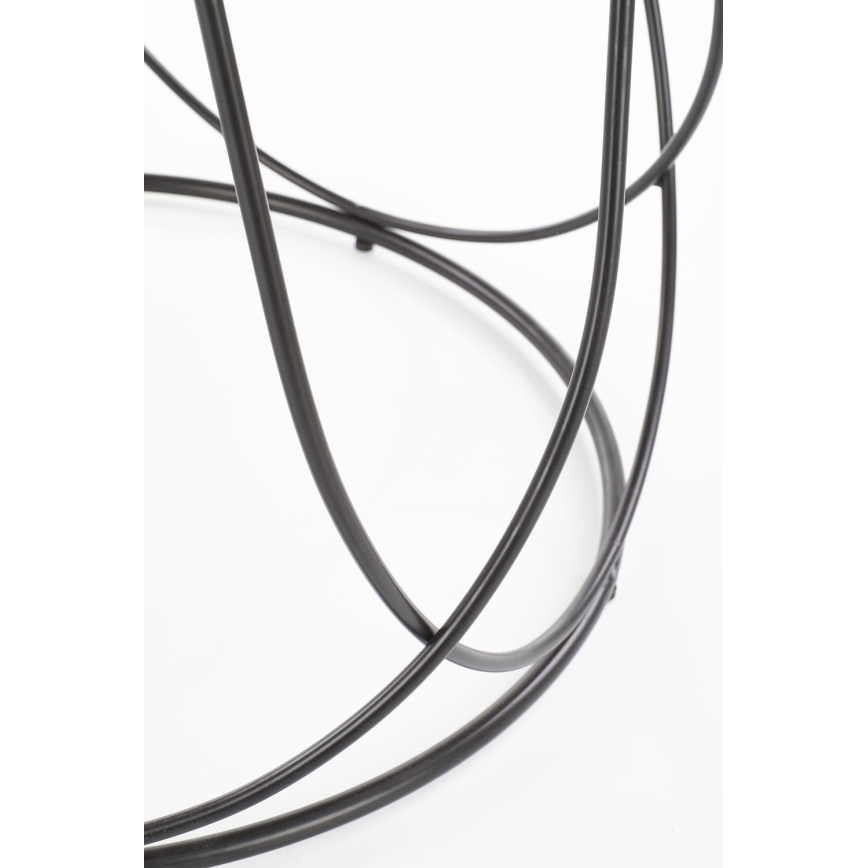 Масичка за кафе NUBIRA 41x60 cm черен/кафяв