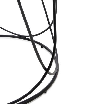 Масичка за кафе NUBIRA 41x60 см черен/мраморен декор