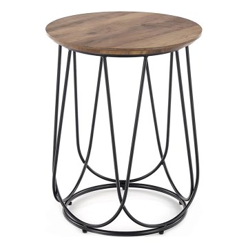 Масичка за кафе NUBIRA 51x40 cm черен/орех