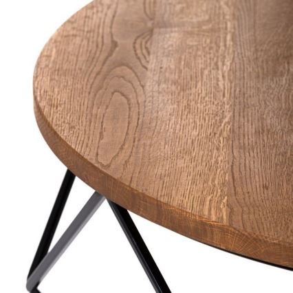 Масичка за кафе OAKLOFT 41,5x90 см черна/дъб