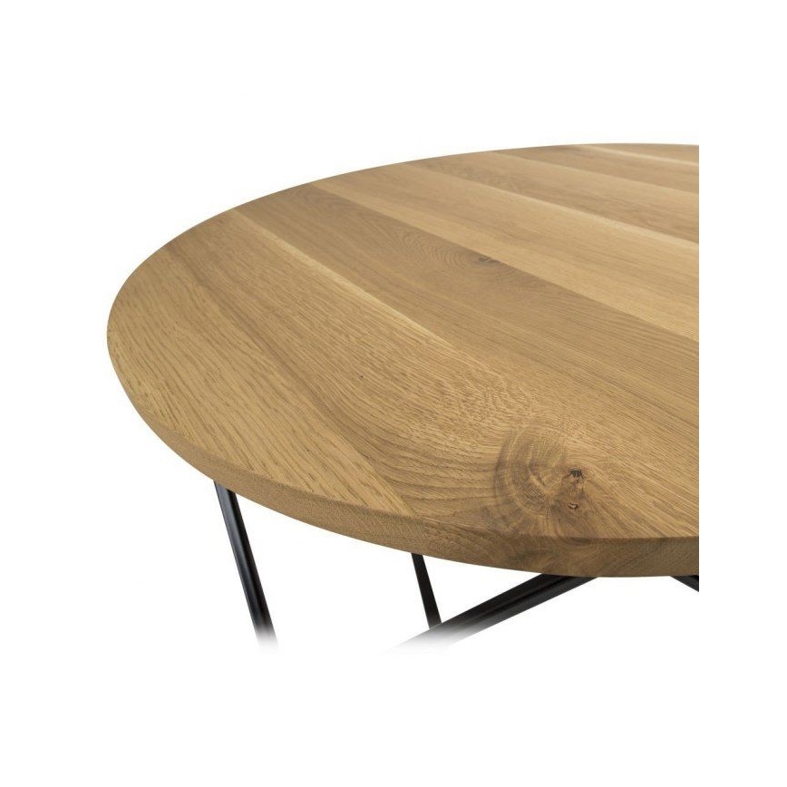 Масичка за кафе OAKLOFT 41,5x90 см черна/дъб