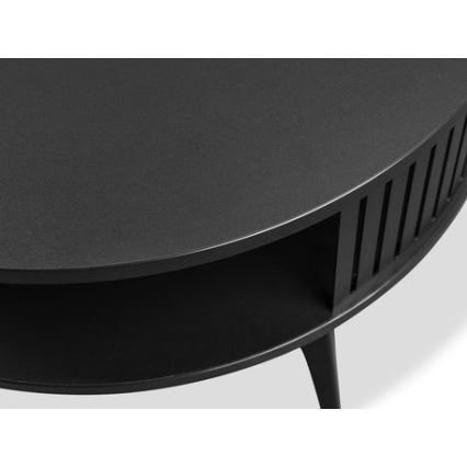 Масичка за кафе ROENNI 44x75 см черен/златист дъб