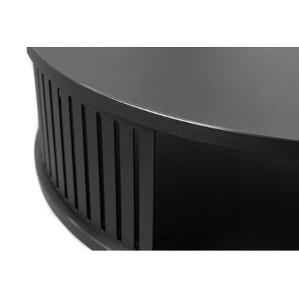 Масичка за кафе ROENNI 44x75 см черен/златист дъб