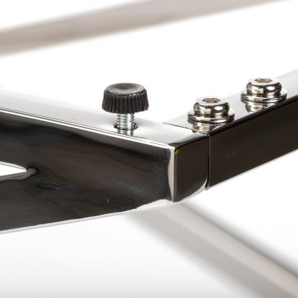 Масичка за кафе SALIBA 50x50 см лъскав хром/прозрачен