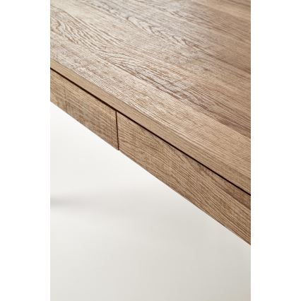 Масичка за кафе TULUZA 41x120 cm златист орех/черен