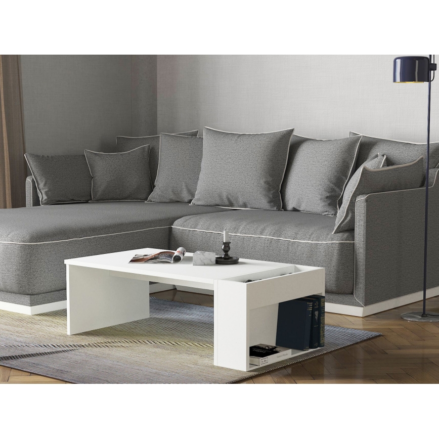 Масичка за кафе VIEW 34x95 cм бяла