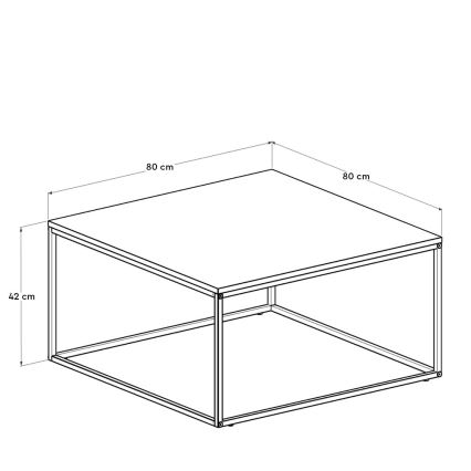 Масичка за кафе 42x80 см черен