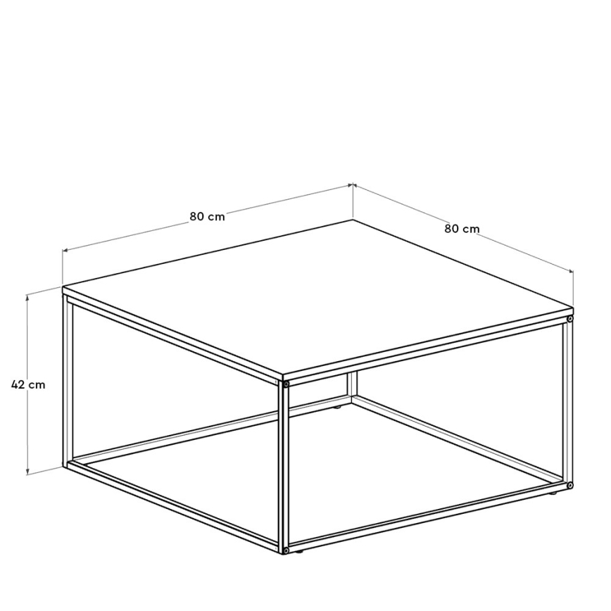 Масичка за кафе 42x80 см кафяв