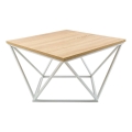 Масичка за кафе CURVED 60x60 см бял/бежов